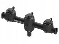 Reling 350 mm do montażu akcesoriów z trzema zamkami Gm350-3 Borika