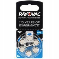 60 Bateria Rayovac specjal acoustic typ 675