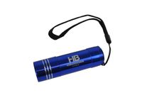 Latarka LED niebieska z logo, grawer 100 szt. 8,4 cm x 2,4 cm