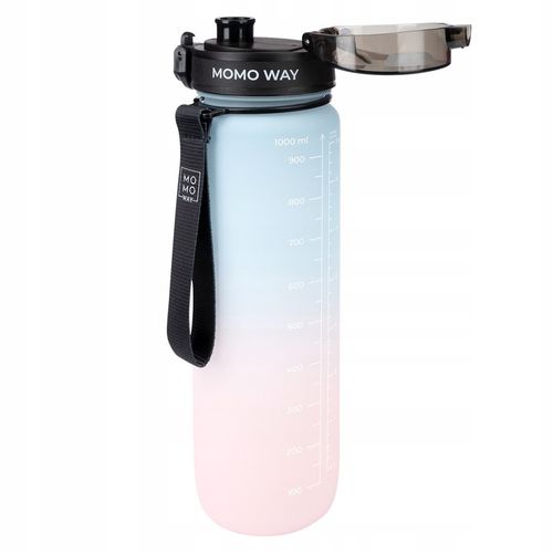 Duża BUTELKA na wodę MOMO WAY szczelny BIDON z miarką BPA free tritan 1l na Arena.pl