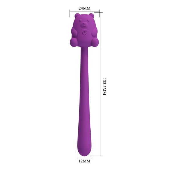 Cute Bear, Flirting Stick, 7 Vibration Functions, Magnetic Usb Charging zdjęcie 8