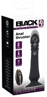 black velvets model 642220 wibrator analny z pilotem 20 cm czarny