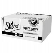 SHEBA drobiowe smaki mokra karma dla kota w sosie saszetki 120x85 g