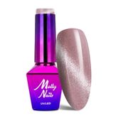 Lakier hybrydowy LED/UV Gel Polish MollyNails Crystal Cat Eye Nr 165 8g