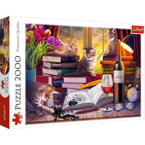 PUZZLE 2000 KOCI WIECZÓR 27126 na Arena.pl