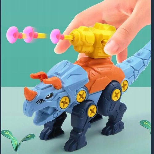 DINOZAURY DO SKRĘCANIA ROZKRĘCANIA Zestaw 3 FIGURKI z wyrzutniami STRZAŁKI na Arena.pl