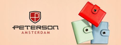 PETERSON duży portfel damski pojemny poziomy portmonetka skóra eko na Arena.pl