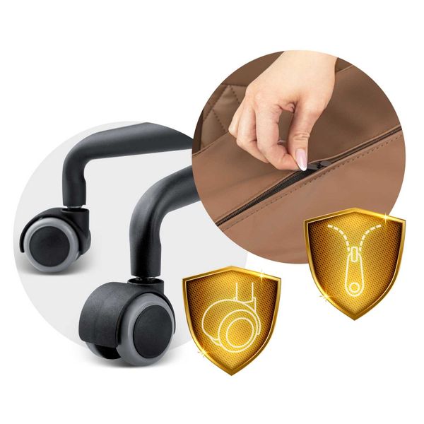 Fotel biurowy Sofotel Werona - brązowy - 2582 zdjęcie 13