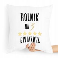Poduszka Prezent Idealny Dla Rolnika Na Pięć Z Nadrukiem Ze Zdjęciem