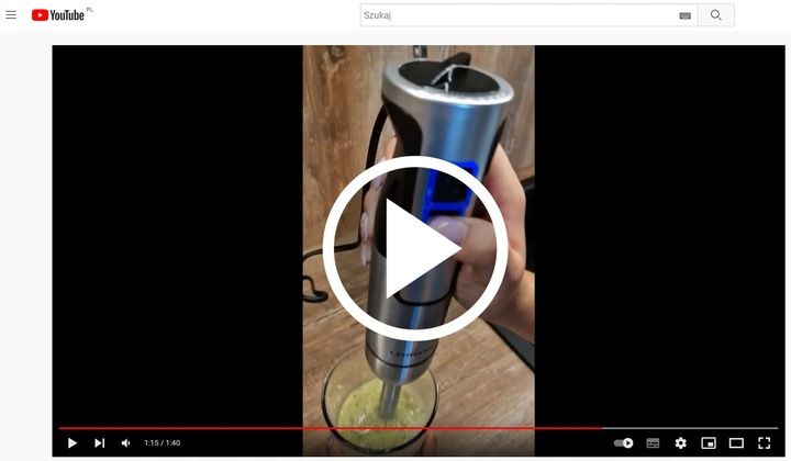 BLENDER WIELOFUNKCYJNY RĘCZNY ROZDRABNIACZ MOCNY 1200W Srebrny MIKSER zdjęcie 16