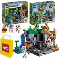 LEGO Minecraft 21189 Loch Szkieletów Jaskinia Naciekowa Badacz 3 Szkielety