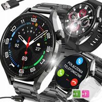 SMARTWATCH ZEGAREK PL ROZMOWY BRANSOLETA + PASEK + FOLIA SMART WAYCH PRO GT