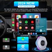 NEW Wireless Crystal Carplay AIBox Android Aut Adapter