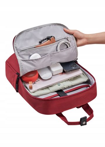 Plecak na laptopa 15,6" wodoodporny Colorlite 14L czerwony, nowy na Arena.pl