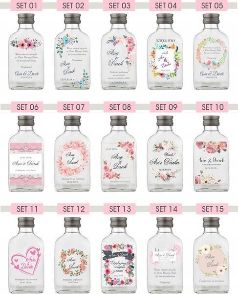 Butelka upominek na wieczór kawalerski BUTELKI Setki z nadrukiem UV napisem zdjęcie 6