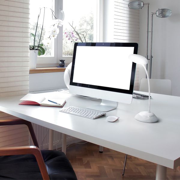 Lampka biurkowa 5W LED BIAŁA Przenośna USB Regulacja Barw Bezprzewodowa zdjęcie 5