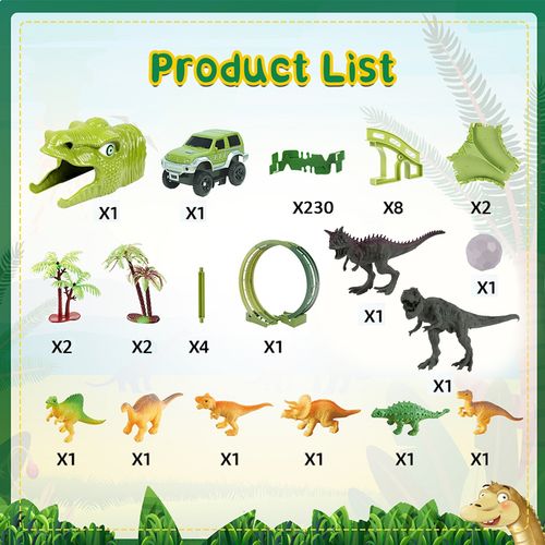 Mega Tor Wyścigowy Dinozaur Park Magic Track 260 elementów na Arena.pl