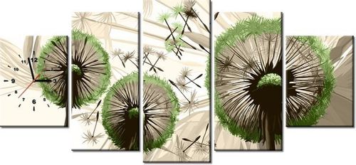 70CM 150CM ZEGAR 5 ELEM DMUCHAWCE ZIELENI DRUK OBRAZ na Arena.pl