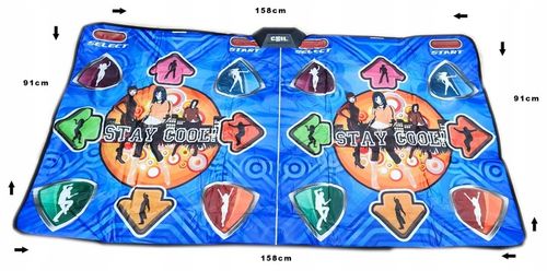 MATA MUZYCZNA PODWÓJNA TAŃCZENIA GRA TANECZNA DLA DZIECI WIFI 32BIT 4W1 TV na Arena.pl