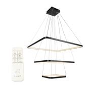 Lampa wisząca LED Wobako Fabio III żyrandol kwadrat LED 30+50+70cm