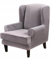 ELASTYCZNY POKROWIEC FOTEL USZAK WELUR 80/90/120