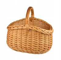 PIĘKNY wiklinowy koszyk NA ZAKUPY PIKNIK GRZYBY XL