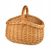 PIĘKNY wiklinowy koszyk NA ZAKUPY PIKNIK GRZYBY XL