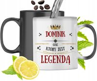 Kubek Magiczny Dla Dominika Zmieniający Kolor Z Nadrukiem Ze Zdjęciem