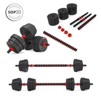 Hantle regulowane, sztanga 2w1 SGP20 HMS 20 kg