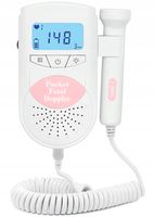 Medyczny detektor tętna płodu JUMPER JPD-100S6 3MHz doppler różowy