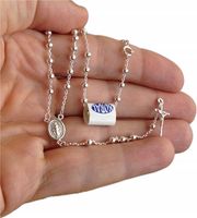 Różaniec Srebrny próby 925 (na PREZENT / KOMUNIA / CHRZEST / Bierzmowanie)