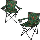 KRZESŁO TURYSTYCZNE SKŁADANE 50x50x80CM FLOWER ENERO CAMP