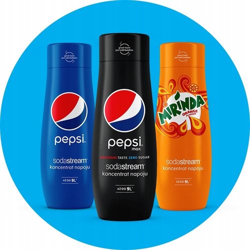 SODASTREAM TERRA Saturator zestaw 2 Butelki 1L + Butelka 0.5l + Syrop Pepsi na Arena.pl