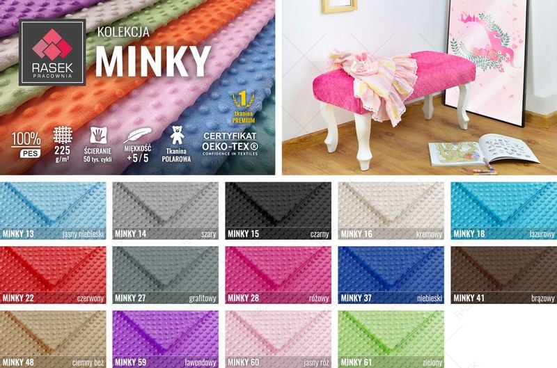 PANELE TAPICEROWANE MINKY DLA DZIECI - 40 x 30 zdjęcie 9