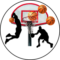 Opłatek na tort Urodziny Piłka Koszykówka Koszykarz Kosz Mecz