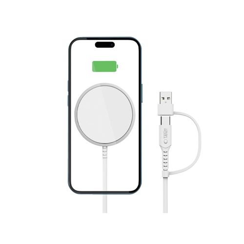 tech-protect qi15w-a44 magnetic magsafe wireless charger white na Arena.pl