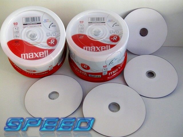 Płyty MAXELL DVD-R do nadruku BIAŁE printable 100 zdjęcie 7