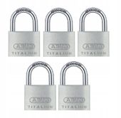 ZESTAW 5 KŁÓDEK ABUS TITALIUM 64TI/20 SYSTEM JEDNEGO KLUCZA