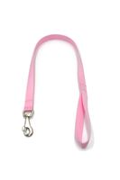 A-473 pejcz, krótka smycz dla psa taśma 25mm/80cm Kolor - Jasny róż