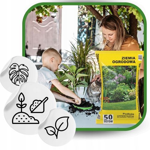Ziemia Uniwersalna Ogrodowa 50 L Podłoże do kwiatów warzyw EKAGRO na Arena.pl