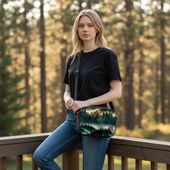 Torebka wzór Górski  - Klasyczna Torebka Prostokątna