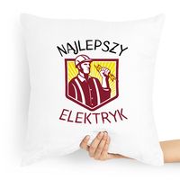 Poduszka Prezent Dla Elektryka Najlepszy Elektryk Z Nadrukiem Ze Zdjęciem