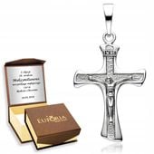 SREBRNY MĘSKI DUŻY KRZYŻ KRZYŻYK SREBRO 925