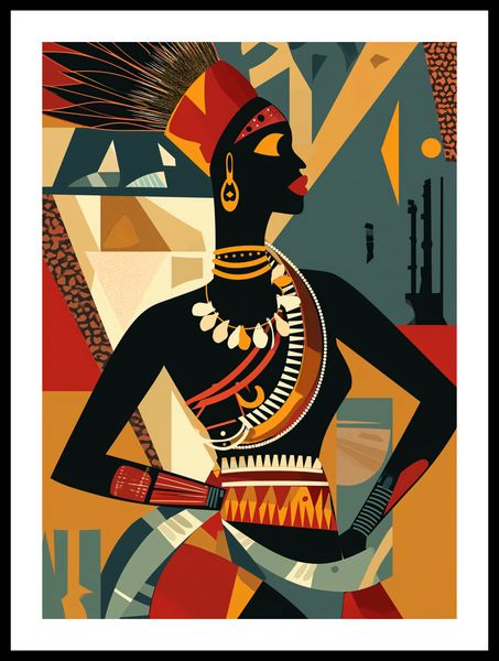 Plakat 39,5x55cm Afrykańska Mozaika zdjęcie 3