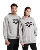 Bluza z kapturem męska damska kangurka ocieplana bawełniana Arena Grey XS