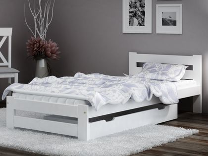 Łóżko A1 białe 90x200 Stelaż EMD