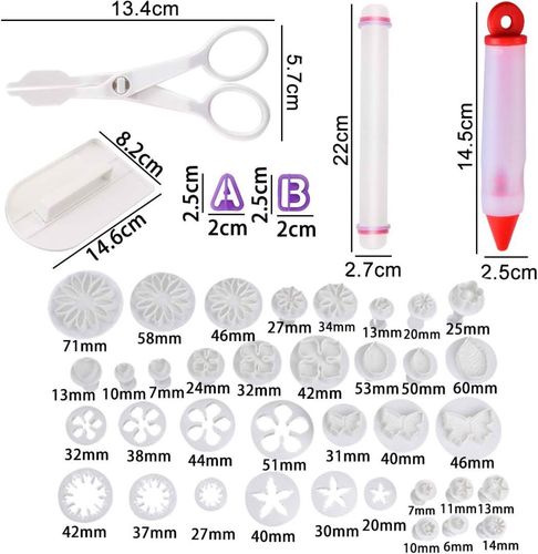 Foremki zestaw do masy cukrowej dekorowanie ciast na Arena.pl