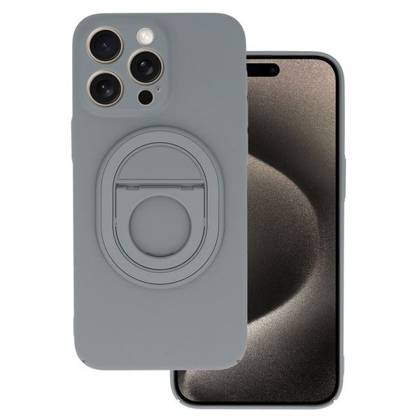 Tel Protect Magnetic Elipse Case do Iphone 15 Pro Max szary zdjęcie 1
