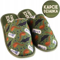 Kapcie dla Dziadka domowe ocieplane ZIELONY MORAJ 44-45