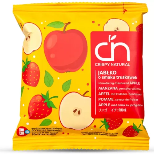 Chipsy z Jabłka z Sokiem Truskawkowym Crispy Natural 18g na Arena.pl
